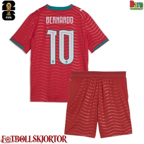 Portugal Bernardo Silva #10 Hemmakläder Barn VM 2026 Kortärmad (+ Korta byxor)